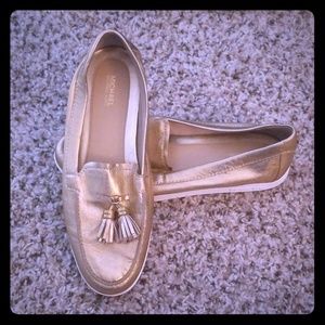 MK Gold Loafers